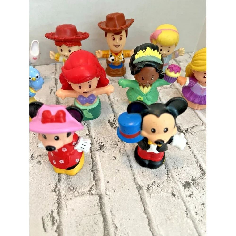 Fisher Price Little People Disney Characters Lot Of 11 Princess Toy Story Mickey
